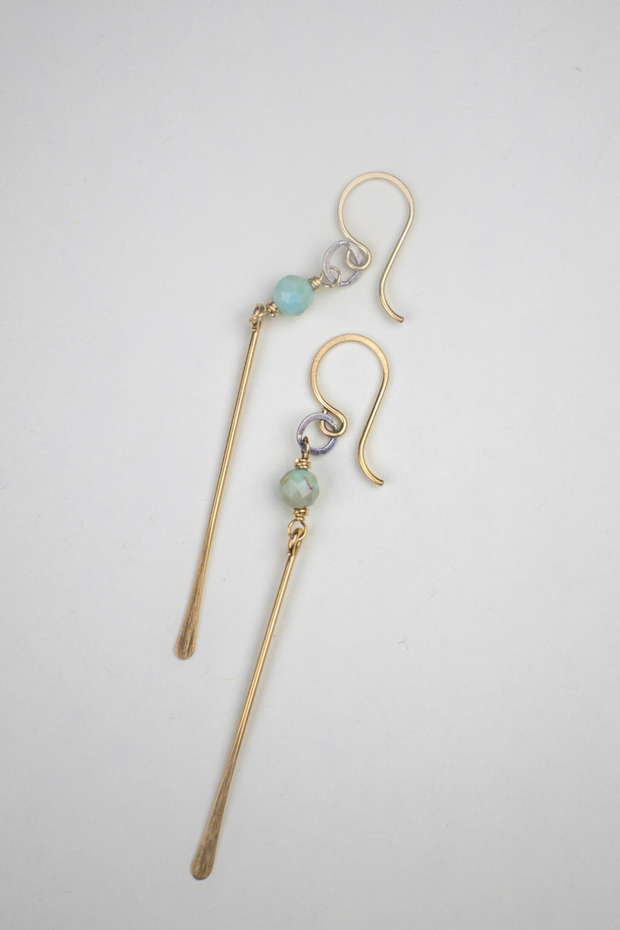 Elaine Earrings with Turquoise