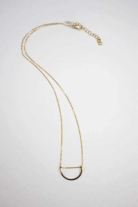 Gold Petal Necklace