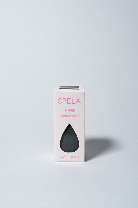 spela nail polish activated charcoal in package front