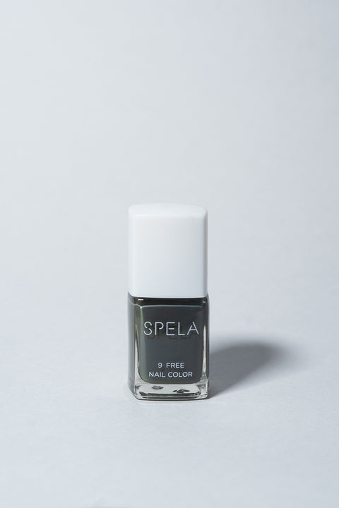 spela nail polish activated charcoal front