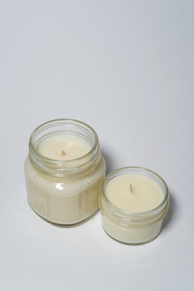 I am Optimistic: Ginger Saffron Candle from Yo Soy in two sizes, white