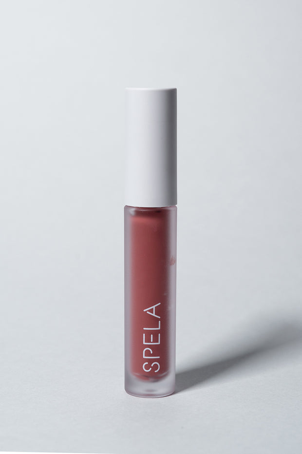 spela spa day lipstick front terra cotta