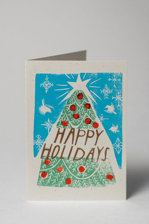 Loaded Hips Press Mixed Holiday Card Set Tree