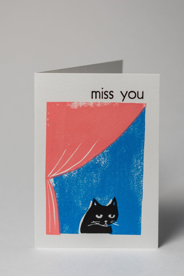 Loaded Hips Press Kitty Cards Set Miss You
