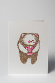 Loaded Hips Press Happy Birthday Card Set Bear