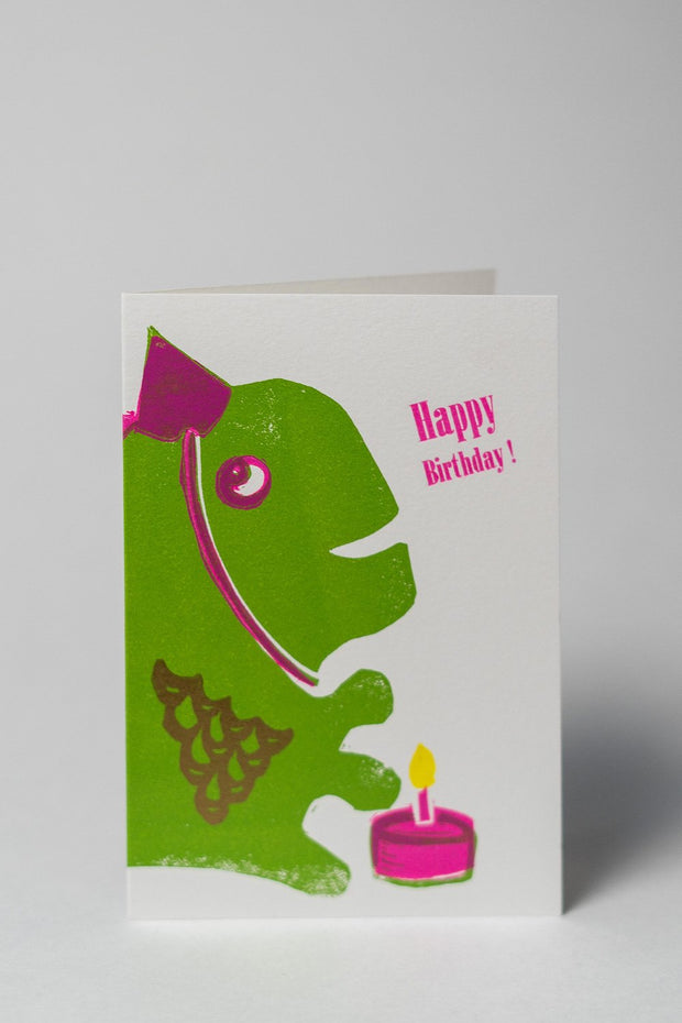 Loaded Hips Press Happy Birthday Card Set Dinosaur